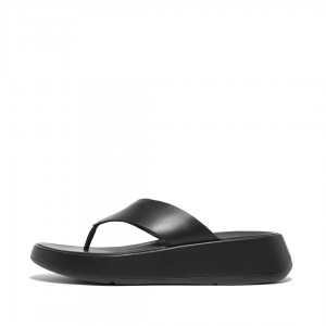 Fitflop F-Mode Toe Thongs Women's Thongs Black | IE-CMOZ-72645