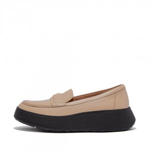 Fitflop F-Mode Women's Loafers Black / Beige | IE-FNPL-02875