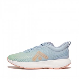 Fitflop Ff-Runner Poly Pu Tpu Women's Sneakers Blue | IE-OWEG-54768