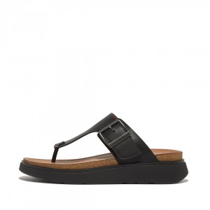 Fitflop Gen-Ff Toe Men's Thongs Black | IE-JVKL-58321