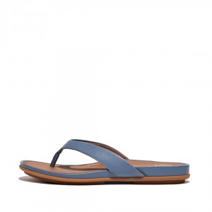 Fitflop Gracie Women's Flip Flops Blue | IE-MUBY-50124