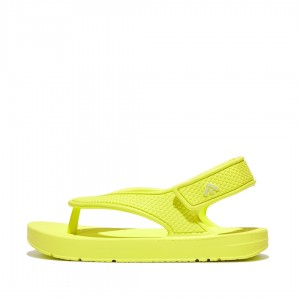 Fitflop Iqushion Eva Back Straps Kids'' Flip Flops Yellow | IE-YMBI-82196