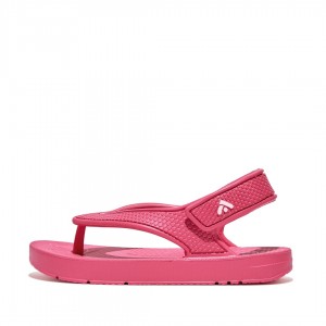 Fitflop Iqushion Eva Back Straps Kids'' Flip Flops Red | IE-ELCZ-72536