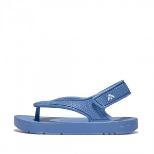 Fitflop Iqushion Eva Back Straps Kids'' Flip Flops Blue | IE-MVGU-40261