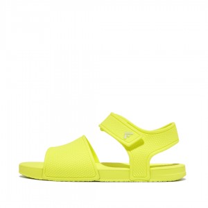 Fitflop Iqushion Rubber Kids'' Back-Strap Sandals Yellow | IE-RICO-70469