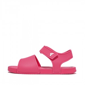 Fitflop Iqushion Rubber Kids'' Back-Strap Sandals Red | IE-NAFS-97462