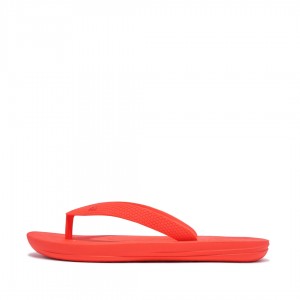 Fitflop Iqushion Rubber Kids'' Flip Flops Red | IE-DKIA-06245