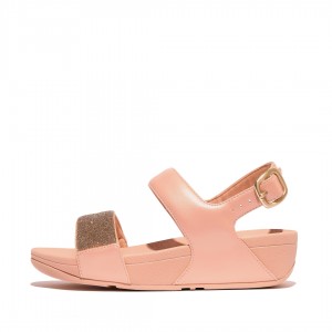 Fitflop Lulu Microfibre Faux Leather (Pu) Women's Back-Strap Sandals Pink | IE-RCYE-27465