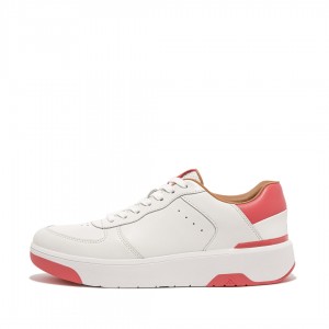 Fitflop Rally-Evo Women's Sneakers White / Pink | IE-SEZJ-63054