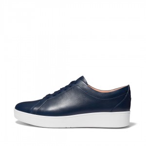 Fitflop Rally Court Women's Sneakers Navy | IE-QLJW-69873