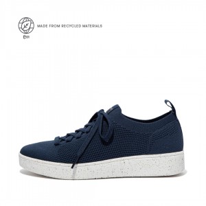 Fitflop Rally E01 Multi Knit Women's Sneakers Navy | IE-GYRI-58693