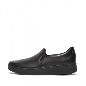 Fitflop Rally Slip On Skate Women's Sneakers Black | IE-DKCE-63298