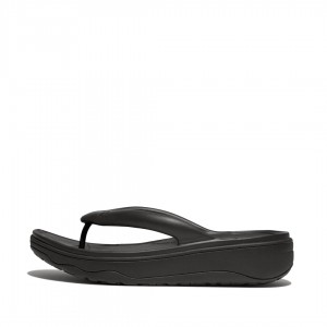 Fitflop Relieff Eva Tpu Thongs Women's Toe-Post Sandals Black | IE-EWKP-96031