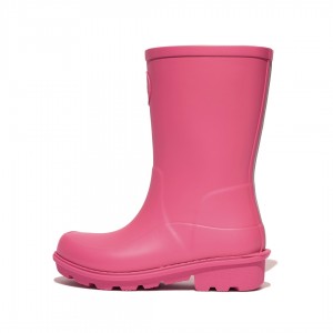 Fitflop Wonderwelly Natural Mix Welly Kids'' Rubber Boots Pink | IE-ULKP-74865