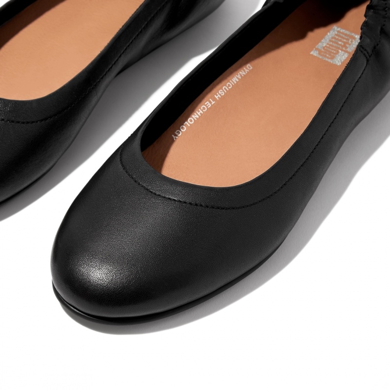 Fitflop Allegro Soft Women's Ballet Flats Black | IE-JMKX-06825