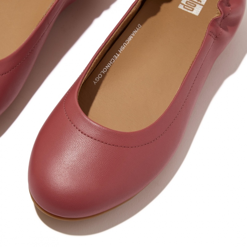 Fitflop Allegro Soft Women's Ballet Flats Red | IE-CITD-30862