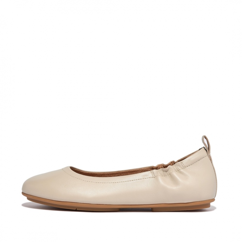 Fitflop Allegro Soft Women\'s Ballet Flats Beige | IE-XCRU-18703