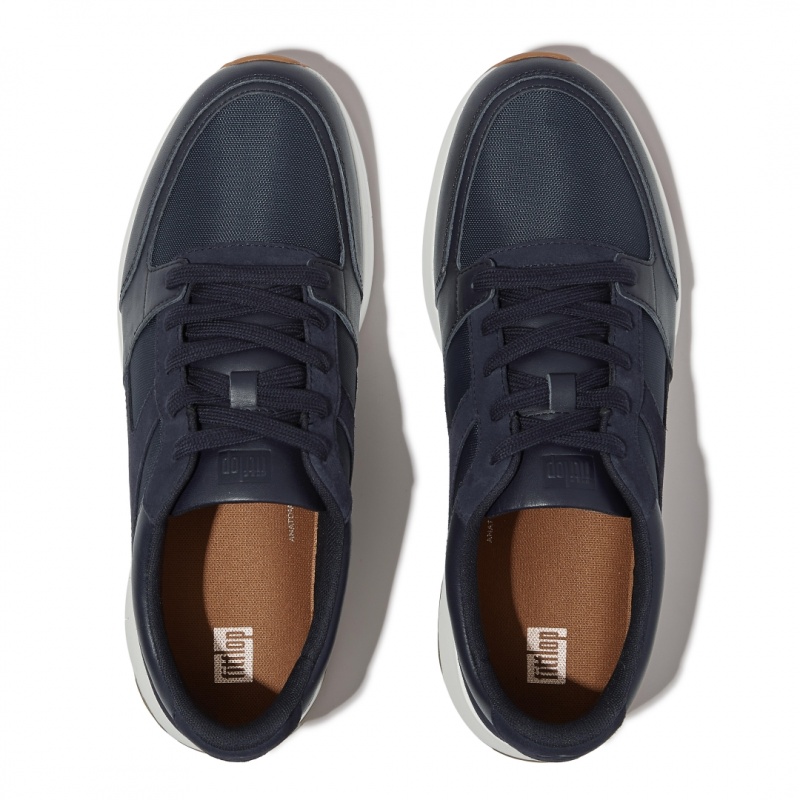 Fitflop Anatomiflex Fabric Polyester Men's Sneakers Navy | IE-NTXU-95368