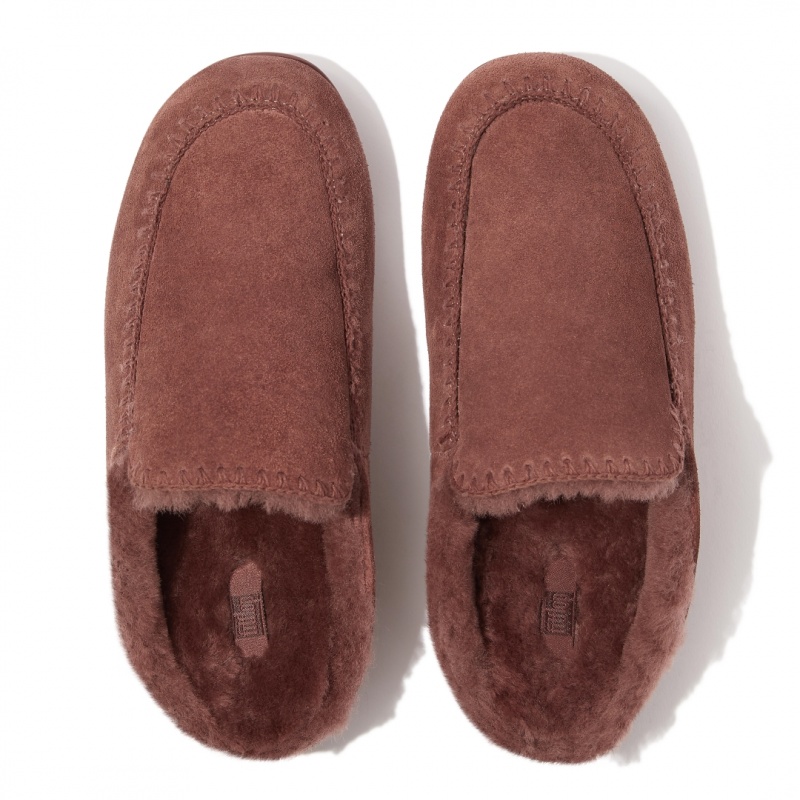 Fitflop Chrissie Ii Haus Women's Slippers Brown | IE-DBKY-87205