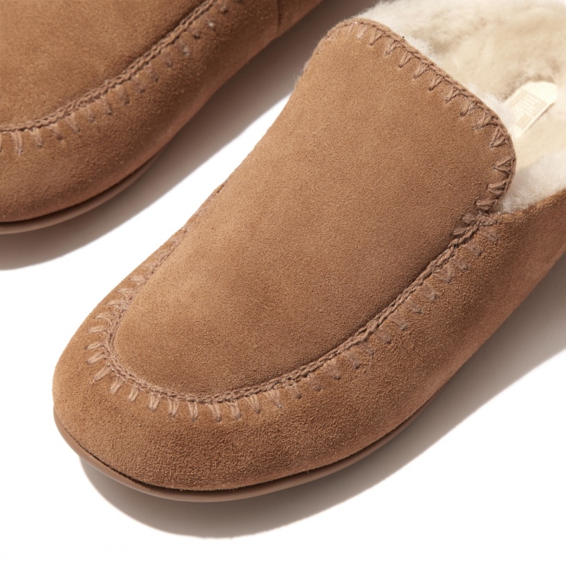 Fitflop Chrissie Ii Haus Women's Slippers Brown | IE-LWGB-20461