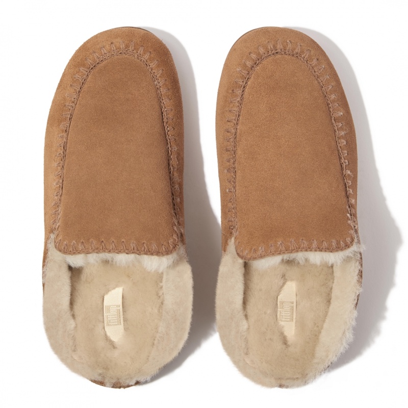 Fitflop Chrissie Ii Haus Women's Slippers Brown | IE-LWGB-20461