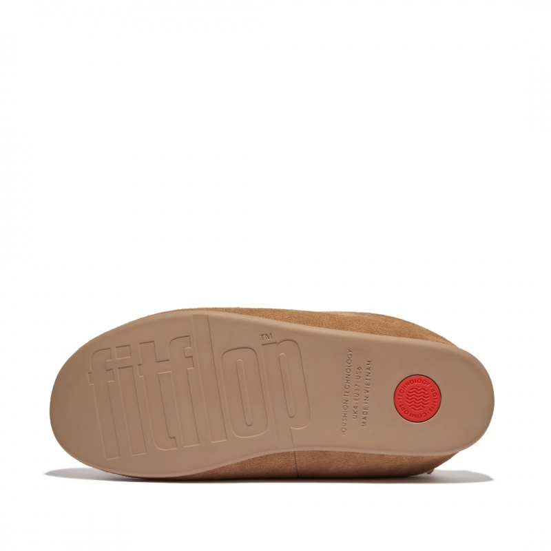 Fitflop Chrissie Ii Haus Women's Slippers Brown | IE-LWGB-20461