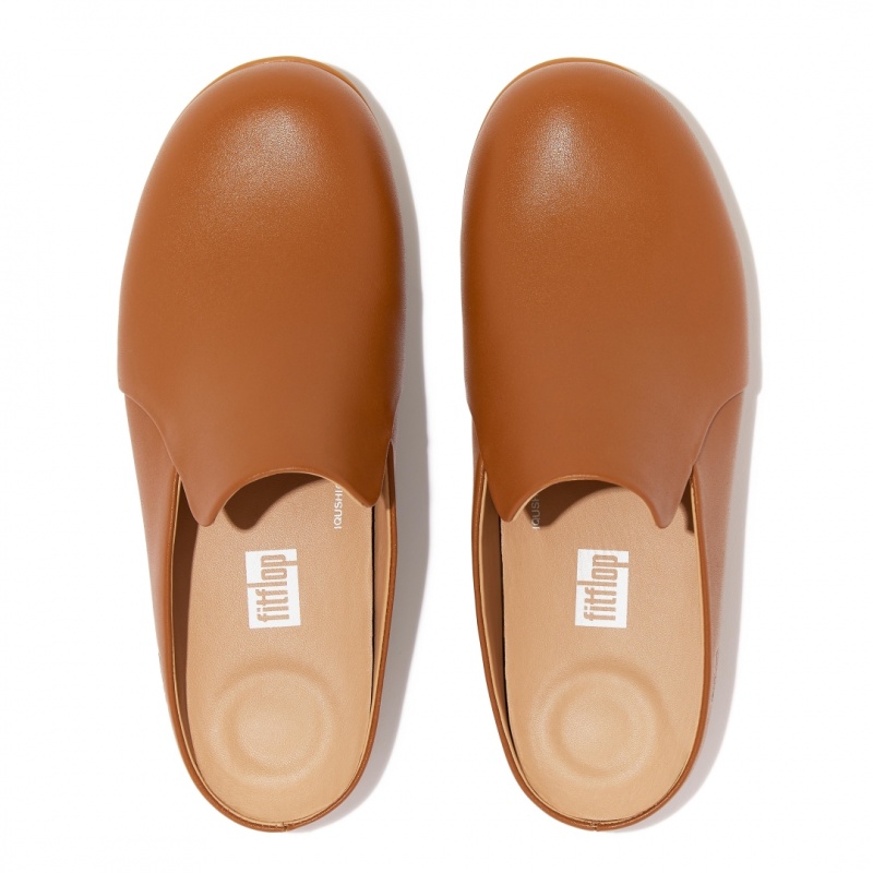 Fitflop Chrissie Ii Haus Women's Slippers Light Brown | IE-RALU-43056