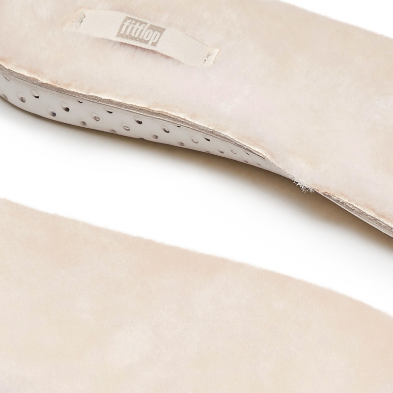 Fitflop Chrissie Shearling Slippers Women's Insoles White | IE-KYDF-30145