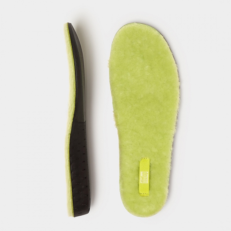 Fitflop Chrissie Shearling Slippers Women's Insoles Yellow | IE-UHDO-81942