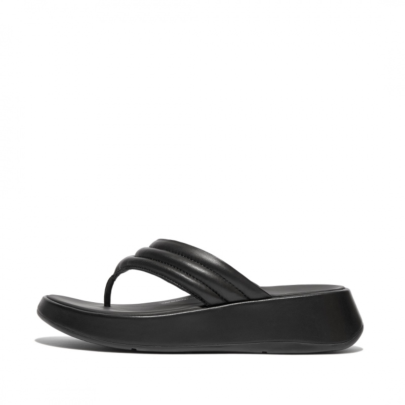 Fitflop F-Mode Toe Thongs Women\'s Thongs Black | IE-EMGQ-25183