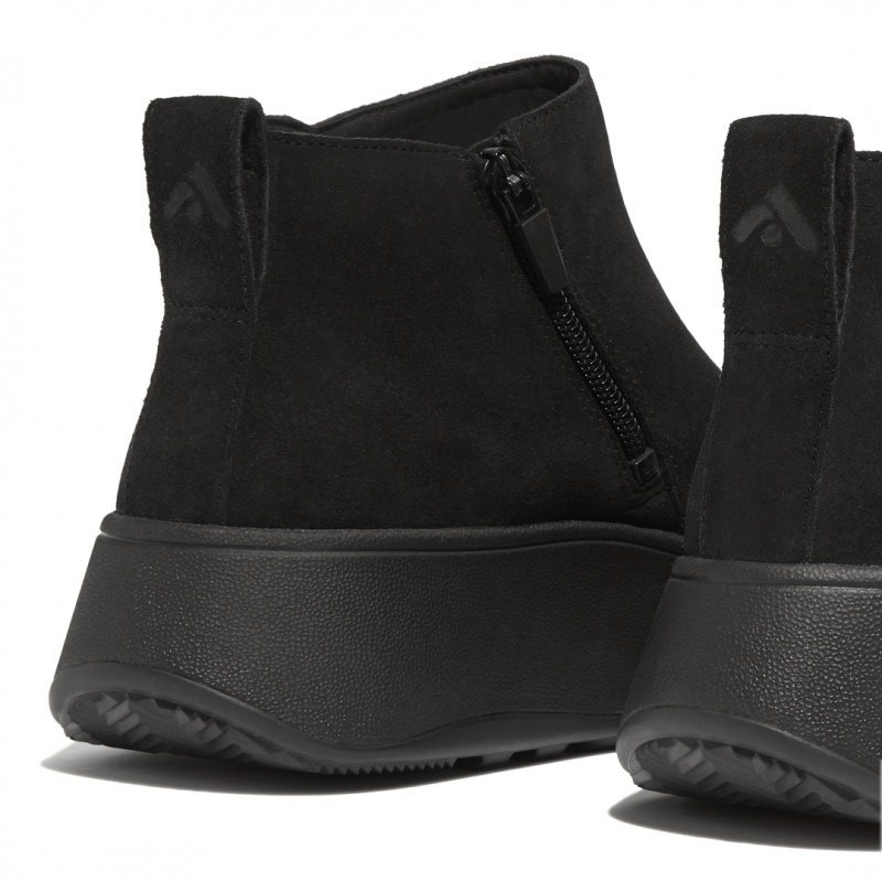 Fitflop F-Mode Women's Ankle Boots Black | IE-HSRW-19026