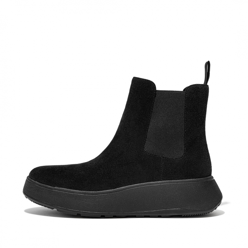 Fitflop F-Mode Women\'s Chelsea Boots Black | IE-VODA-39514