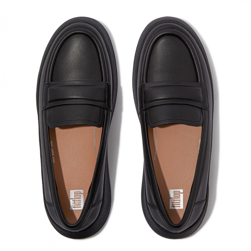 Fitflop F-Mode Women's Loafers Black | IE-WLEH-50712