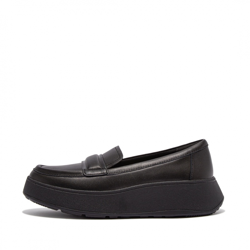 Fitflop F-Mode Women\'s Loafers Black | IE-WLEH-50712