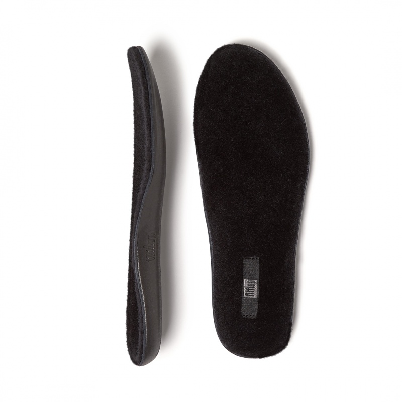 Fitflop F Mode Shearling Boots Women's Insoles Black | IE-EWMS-32590