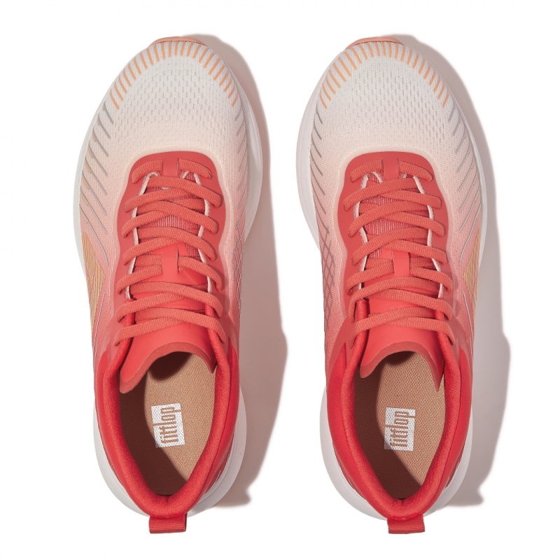 Fitflop Ff-Runner Poly Pu Tpu Women's Sneakers Red | IE-FNJH-95684