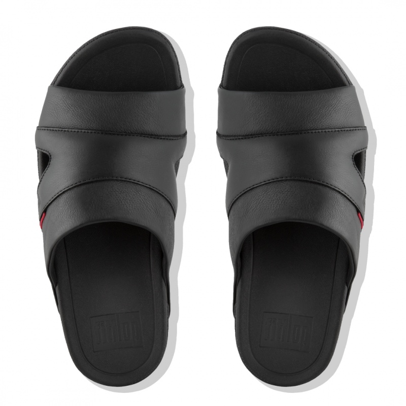 Fitflop Freeway Iii Men's Slides Black | IE-MSFC-67243