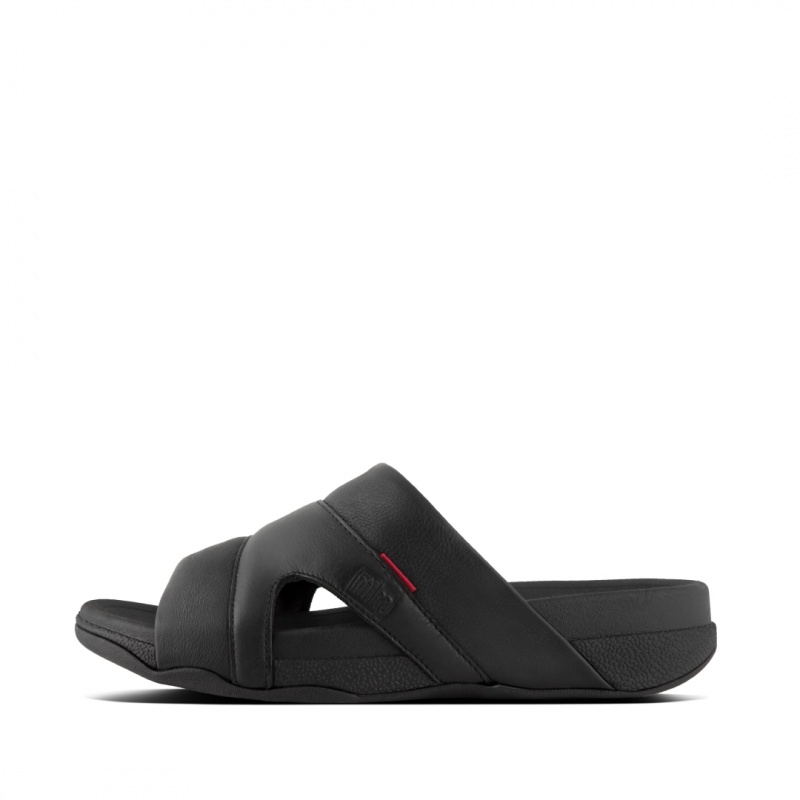 Fitflop Freeway Iii Men\'s Slides Black | IE-MSFC-67243