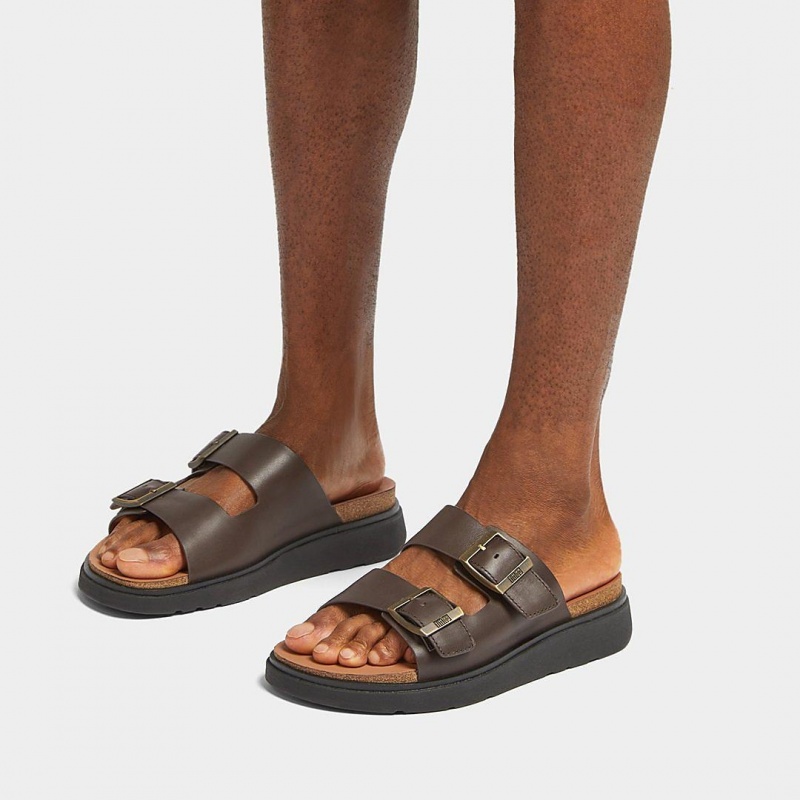 Fitflop Gen-Ff Men's Slides Brown | IE-KCUR-61735