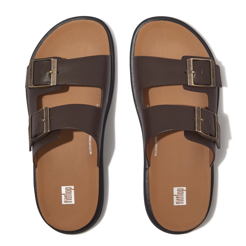 Fitflop Gen-Ff Men's Slides Brown | IE-KCUR-61735