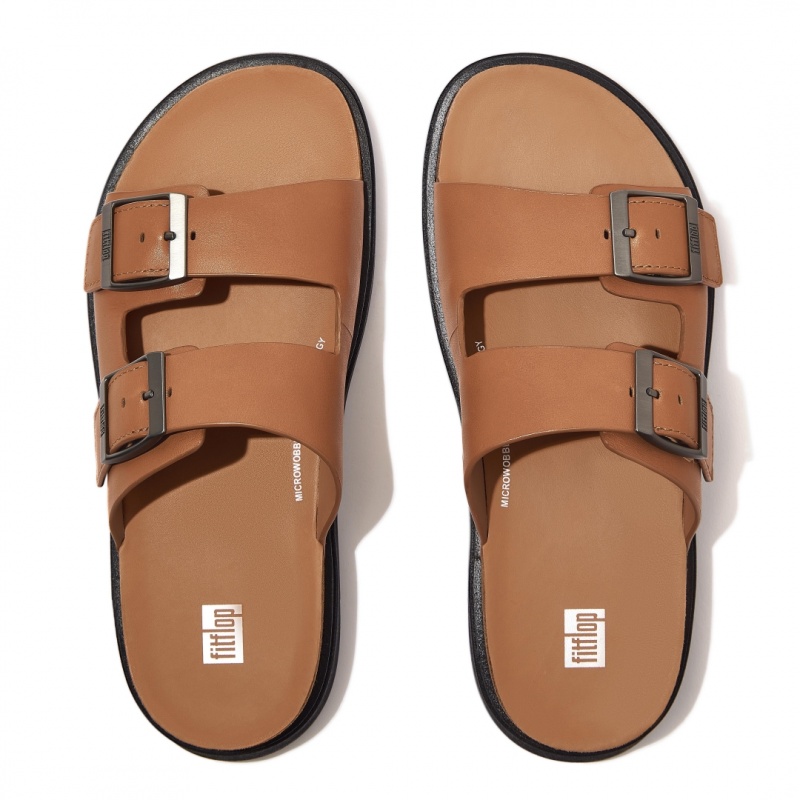 Fitflop Gen-Ff Men's Slides Light Brown | IE-JDKM-41896