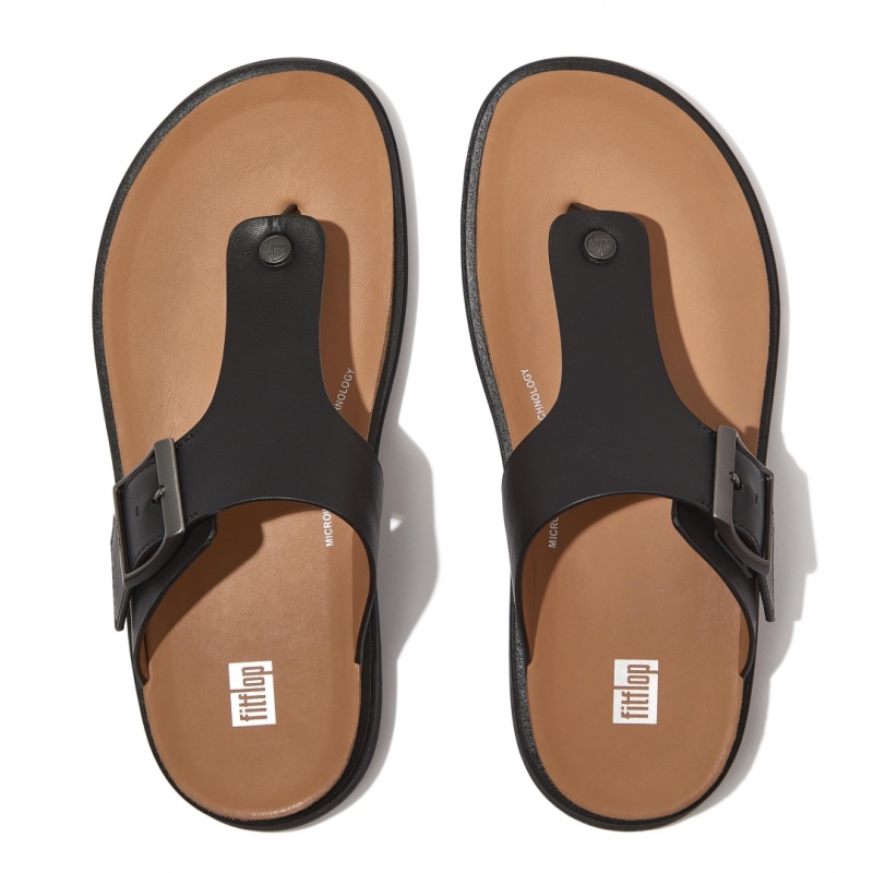 Fitflop Gen-Ff Toe Men's Thongs Black | IE-JVKL-58321