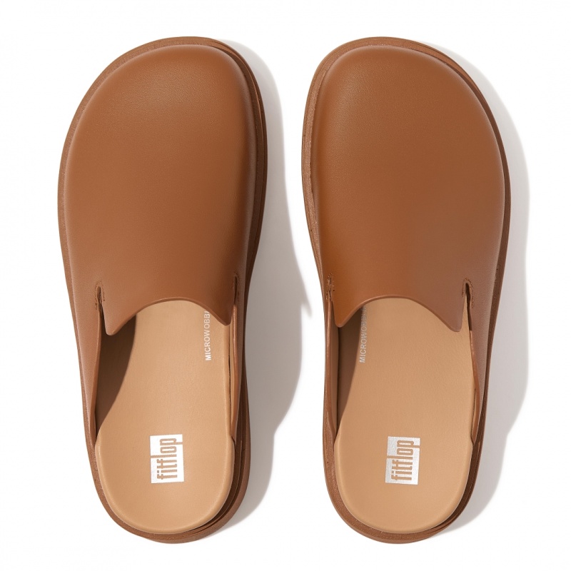 Fitflop Gen Ff Women's Mules Light Brown | IE-YNAM-90432