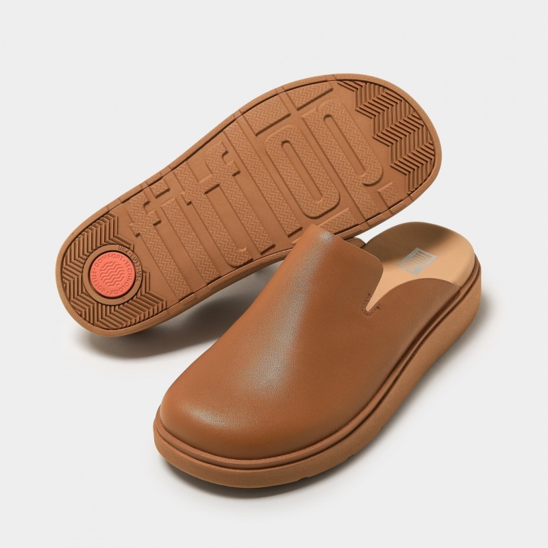 Fitflop Gen Ff Women's Mules Light Brown | IE-YNAM-90432