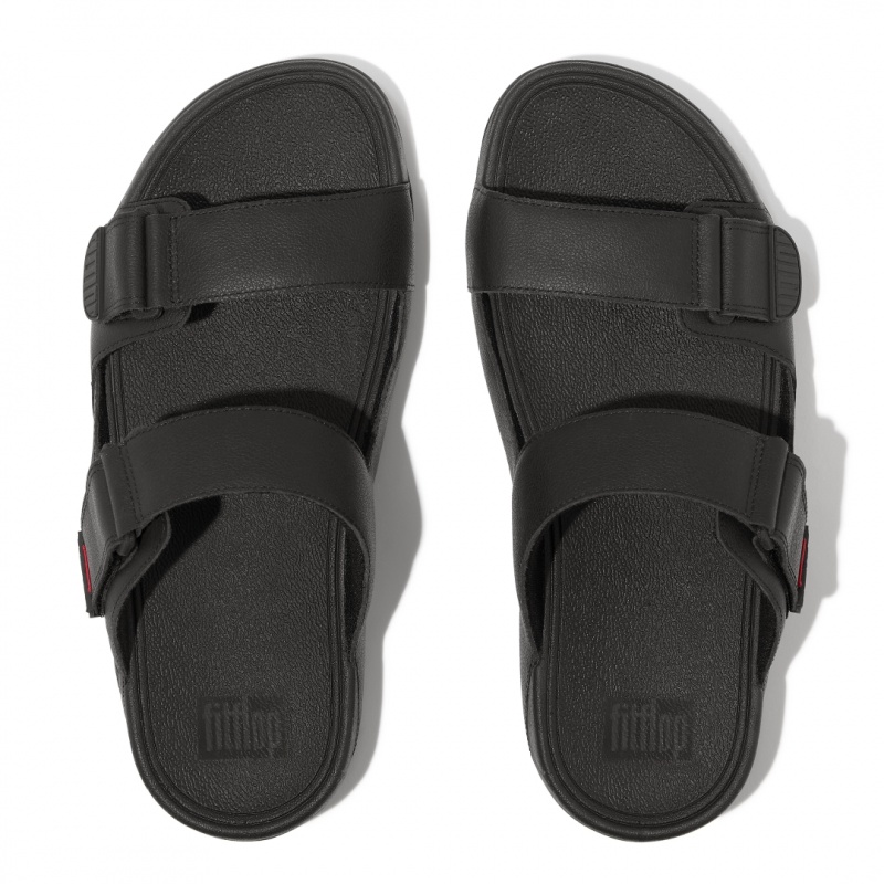 Fitflop Gogh Moc Men's Slides Black | IE-ZLAP-97150