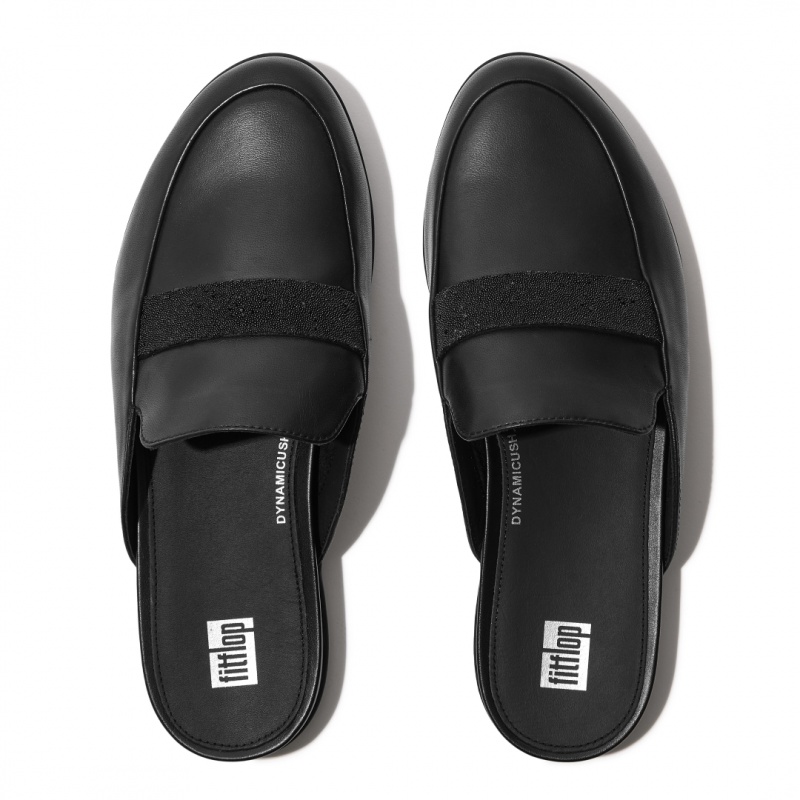 Fitflop Gracie Microfibre Women's Mules Black | IE-GERM-42305