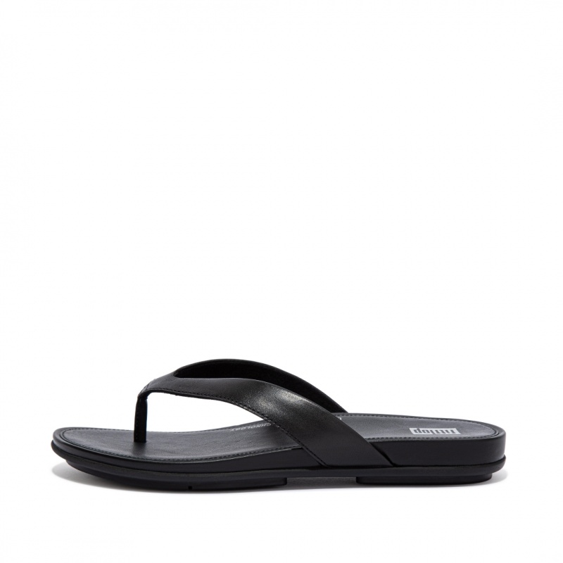 Fitflop Gracie Women\'s Flip Flops Black | IE-WXRQ-94027