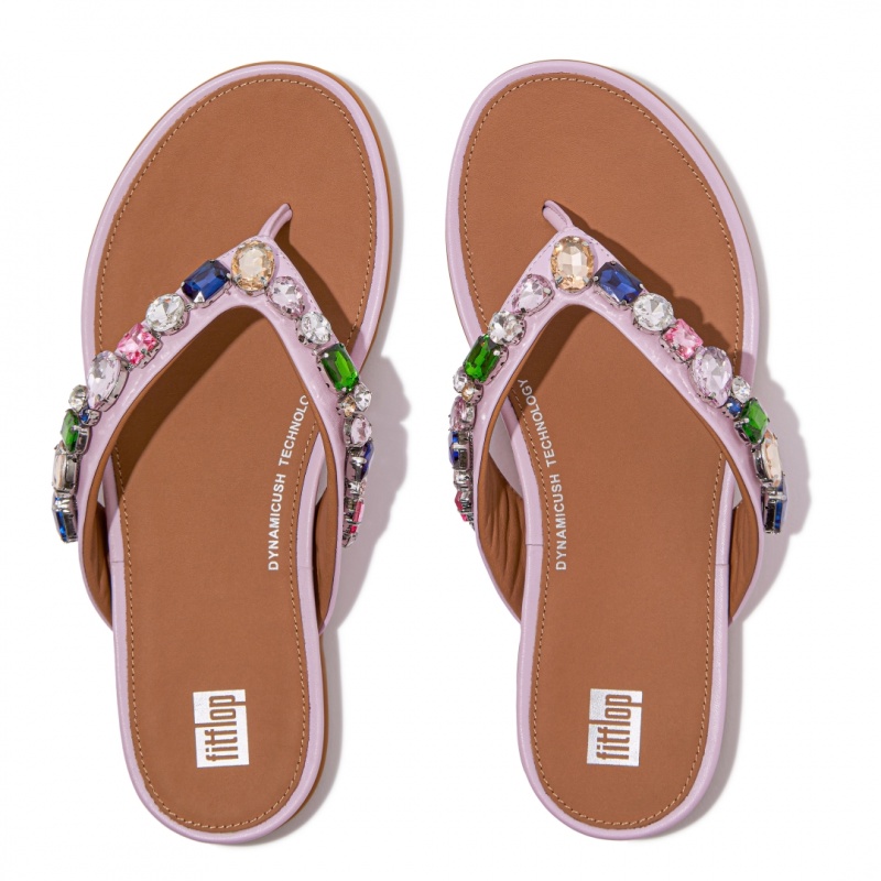 Fitflop Gracie Women's Flip Flops Pink | IE-FREB-04592