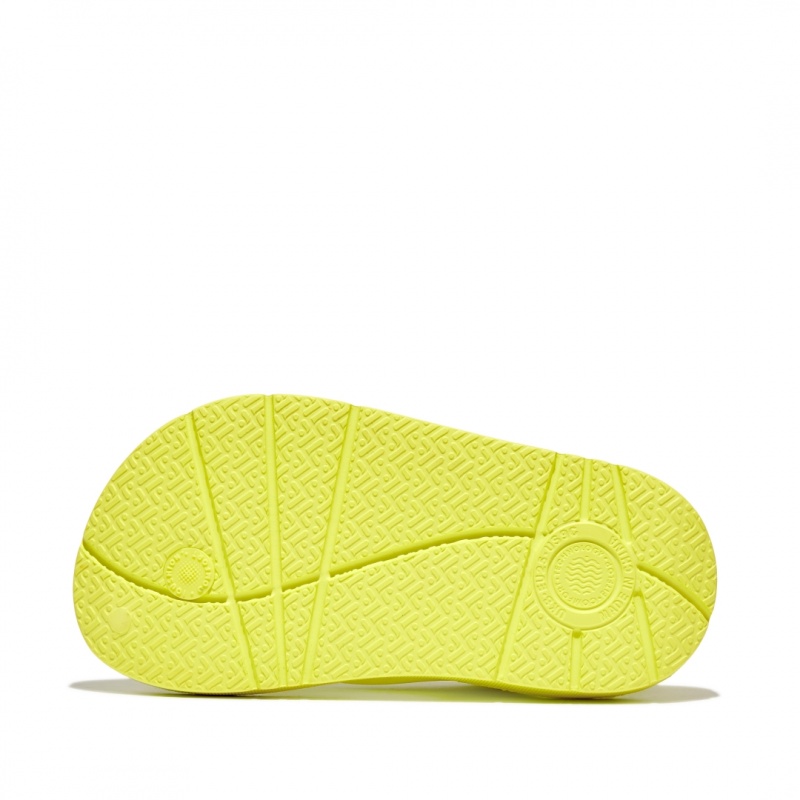 Fitflop Iqushion Eva Back Straps Kids'' Flip Flops Yellow | IE-YMBI-82196