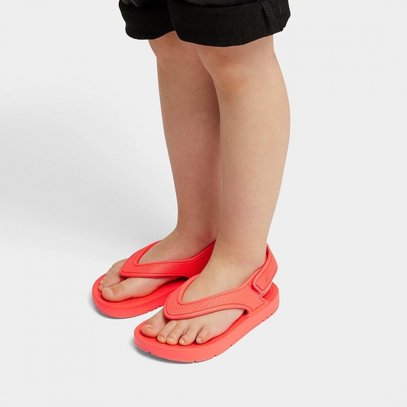 Fitflop Iqushion Eva Back Straps Kids'' Flip Flops Red | IE-QPIB-73589